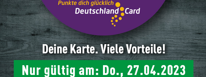 500 Extrapunkte sichern mit der DeutschlandCard